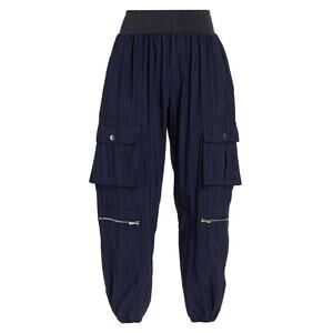 Cinq A Sept 'Genevive' Navy Cropped Cargo Pants Size S